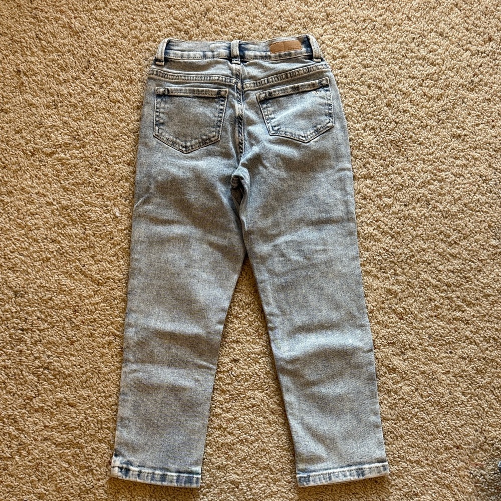 EUC Stranger Things x Justice Light Blue Jeans with Patches & graphics size 12 - Picture 4 of 5